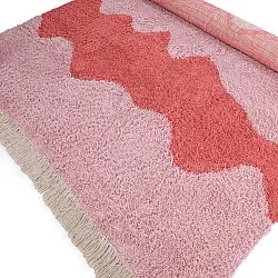 Tappeto A Pelo Lungo - Amira Natural Cotton Shaggy (rosa)