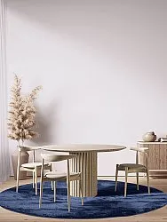 Tappeti rotondi - Aranga Super Soft Fur (blu scuro)