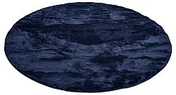 Tappeti rotondi - Aranga Super Soft Fur (blu scuro)