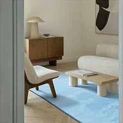 Tappeto A Pelo Lungo - Aranga Super Soft Fur (azzurro)
