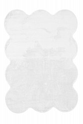 Tappeto shaggy ondulato - Aranga Super Soft Fur (bianco)