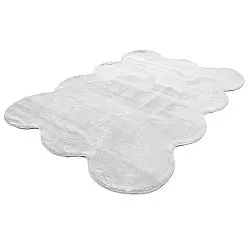 Tappeto shaggy ondulato - Aranga Super Soft Fur (bianco)