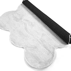 Tappeto shaggy ondulato - Aranga Super Soft Fur (bianco)