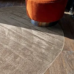 Tappeto shaggy ovale - Aranga Super Soft Fur (marrone)
