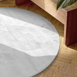 Tappeto shaggy ovale - Aranga Super Soft Fur (bianco)