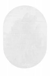 Tappeto shaggy ovale - Aranga Super Soft Fur (bianco)