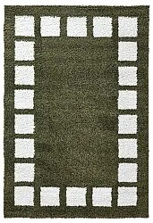 Tappeto A Pelo Lungo - Asilah (verde/bianco)