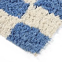 Tappeto A Pelo Lungo - Atrani Natural Cotton Shaggy (blu)