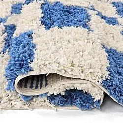Tappeto A Pelo Lungo - Atrani Natural Cotton Shaggy (blu)