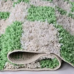 Tappeto A Pelo Lungo - Atrani Natural Cotton Shaggy (verde)