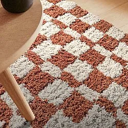 Tappeto A Pelo Lungo - Atrani Natural Cotton Shaggy (arancia)