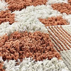 Tappeto A Pelo Lungo - Atrani Natural Cotton Shaggy (arancia)