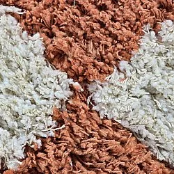 Tappeto A Pelo Lungo - Atrani Natural Cotton Shaggy (arancia)