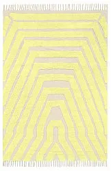 Tappeto A Pelo Lungo - Callista Natural Cotton Shaggy (giallo)