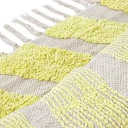 Tappeto A Pelo Lungo - Callista Natural Cotton Shaggy (giallo)