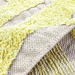 Tappeto rotondo - Callista Natural Cotton Shaggy (giallo)