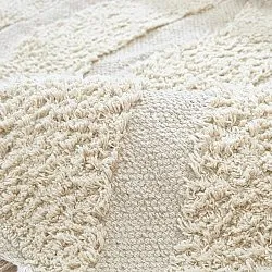 Tappeto rotondo - Callista Natural Cotton Shaggy (beige)