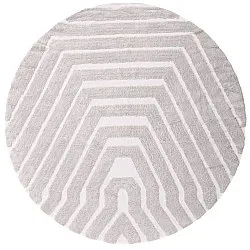 Tappeto rotondo - Callista Natural Cotton Shaggy (tortora)