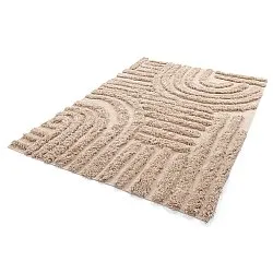 Tappeto A Pelo Lungo - Cazorla Natural Cotton Shaggy (beige)