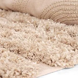 Tappeto A Pelo Lungo - Cazorla Natural Cotton Shaggy (beige)