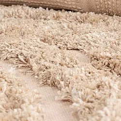 Tappeto A Pelo Lungo - Cazorla Natural Cotton Shaggy (beige)