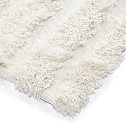 Tappeto A Pelo Lungo - Cazorla Natural Cotton Shaggy (bianco)
