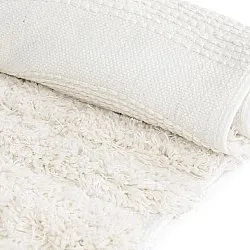 Tappeto A Pelo Lungo - Cazorla Natural Cotton Shaggy (bianco)