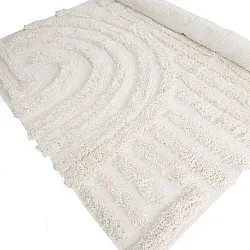 Tappeto A Pelo Lungo - Cazorla Natural Cotton Shaggy (bianco)