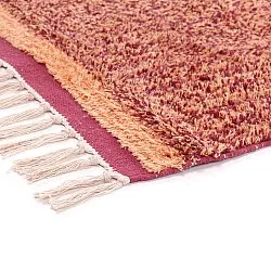 Tappeto A Pelo Lungo - Celina Natural Cotton Shaggy (rosso)