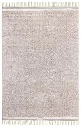Tappeto A Pelo Lungo - Celina Natural Cotton Shaggy (tortora/lavanda)