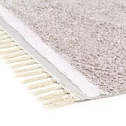 Tappeto A Pelo Lungo - Celina Natural Cotton Shaggy (tortora/lavanda)