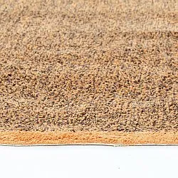 Tappeto rotondo - Celina Natural Cotton Shaggy (marrone/arancia)