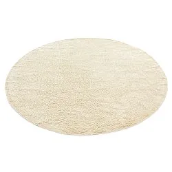 Tappeto rotondo - Celina Natural Cotton Shaggy (bianco sporco/beige)