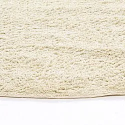 Tappeto rotondo - Celina Natural Cotton Shaggy (bianco sporco/beige)