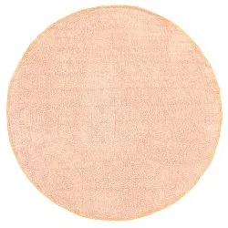 Tappeto rotondo - Celina Natural Cotton Shaggy (rosa/beige)
