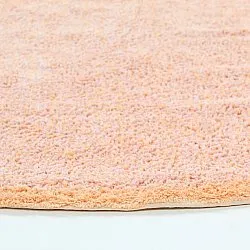 Tappeto rotondo - Celina Natural Cotton Shaggy (rosa/beige)