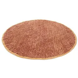 Tappeto rotondo - Celina Natural Cotton Shaggy (rosso)