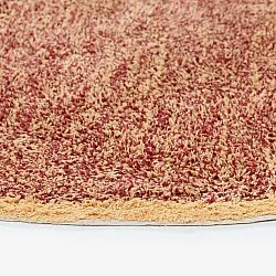 Tappeto rotondo - Celina Natural Cotton Shaggy (rosso)