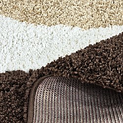 Tappeto A Pelo Lungo - Chiniot (marrone/beige/bianco)