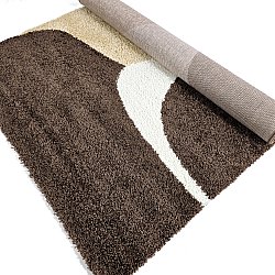 Tappeto A Pelo Lungo - Chiniot (marrone/beige/bianco)