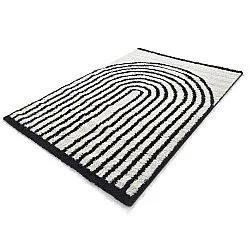 Tappeto A Pelo Lungo - Cluny (bianco/nero)