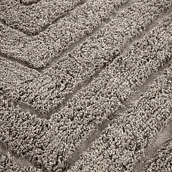 Tappeti rotondi - Conara Natural Cotton Shaggy (tortora)