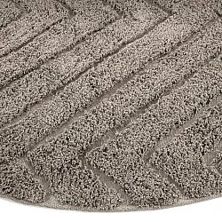 Tappeti rotondi - Conara Natural Cotton Shaggy (tortora)