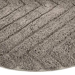 Tappeti rotondi - Conara Natural Cotton Shaggy (tortora)