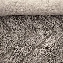 Tappeti rotondi - Conara Natural Cotton Shaggy (tortora)
