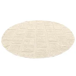 Tappeto rotondo - Cyrus Natural Cotton Shaggy (beige)