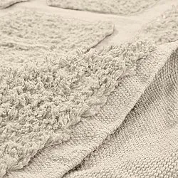 Tappeto rotondo - Cyrus Natural Cotton Shaggy (beige)