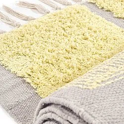 Tappeto A Pelo Lungo - Cyrus Natural Cotton Shaggy (giallo)
