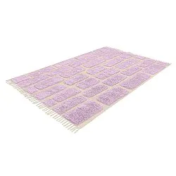 Tappeto A Pelo Lungo - Cyrus Natural Cotton Shaggy (viola)