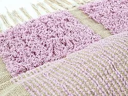 Tappeto A Pelo Lungo - Cyrus Natural Cotton Shaggy (viola)